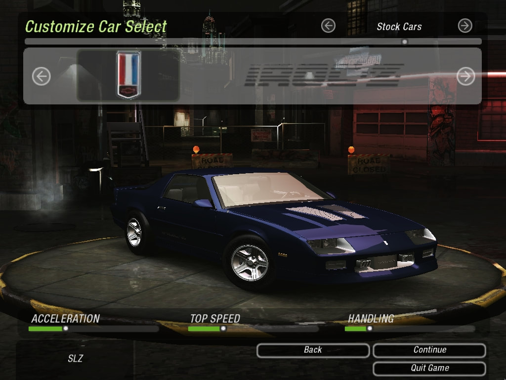 Front view of the 1990 Chevrolet Camaro IROC-Z for Need for Speed : Underground 2
